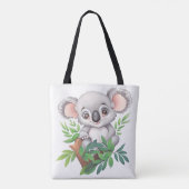 Schattig Baby Koala Beer Tote Bag (Achterkant)