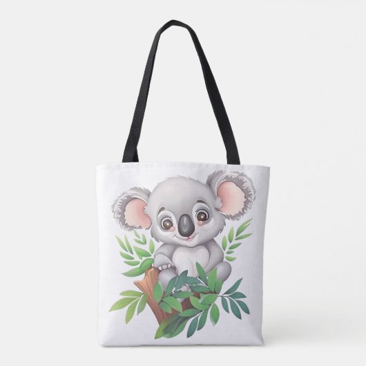 Schattig Baby Koala Beer Tote Bag (Achterkant)