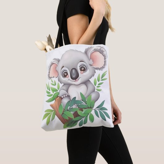 Schattig Baby Koala Beer Tote Bag (Dichtbij)