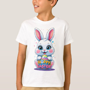 Schattig baby konijn houdt paasei vast - Prettig P T-shirt