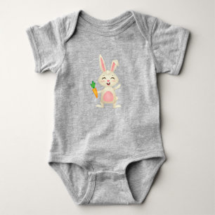 Schattig Baby Konijn Wortel Romper