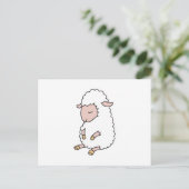 schattig baby lammetje briefkaart (Staand voorkant)