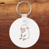 schattig baby lammetje sleutelhanger (Voorkant)