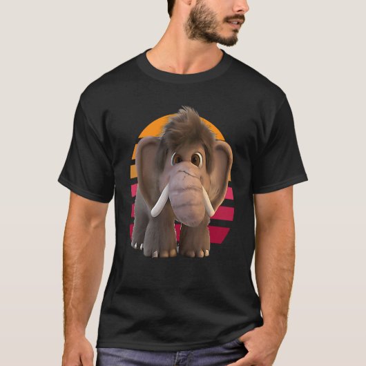 Schattig Baby Mammoth T-shirt (Voorkant)