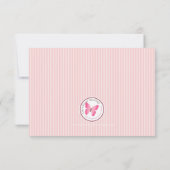 Schattig Baby Meisje en haar mobiele Baby shower Kaart (Achterkant)