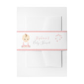 Schattig Baby Meisje en haar mobiele Baby shower Uitnodigingen Wikkel (Voorkant Voorbeeld)