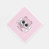 Schattig Baby Meisje Schedel Servetten (Hoek)