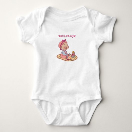 Schattig baby motief romper (Voorkant)