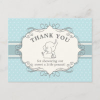 Schattig Baby olifant | Baby shower Hartelijk dank