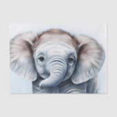 Schattig Baby olifant Tissuepapier (Voorkant)