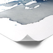 Schattig Baby Penguin Waterverf Nursery Poster (Hoek)