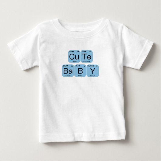 Schattig baby periodiek systeem element (Voorkant)