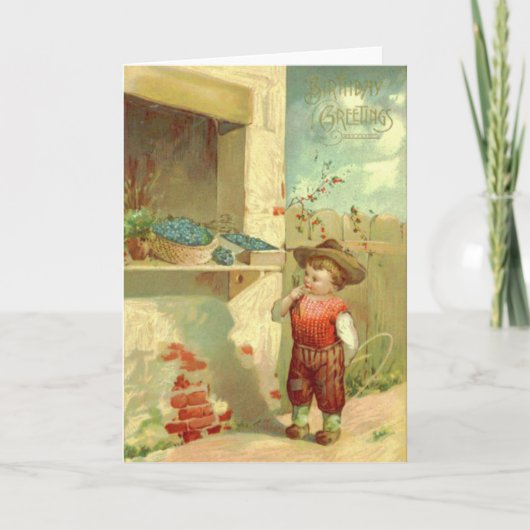 Schattig Baby peuterraam vergeet-me-niet Kaart (Voorkant)