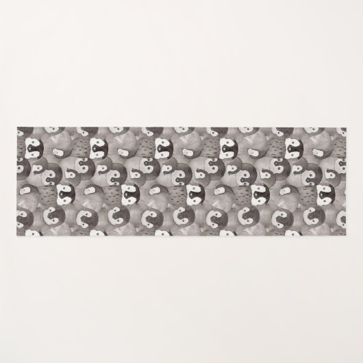 Schattig Baby Pinguïn Patroon Yogamat (Voorkant (horizontaal))