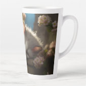 Schattig baby possum slapen in de tuin latte mok (Rechts)