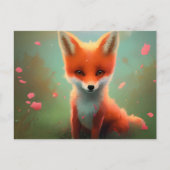 Schattig Baby Red Fox Briefkaart (Voorkant)