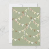 Schattig Baby Red Panda Beer 1e verjaardagsfeestje Kaart (Achterkant)