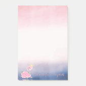 Schattig Baby Roze Flamingo Floral Post-it® Notes (Voorkant)
