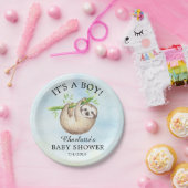 Schattig Baby shower 7-inch Bord met sleuf (Feest)