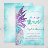 Schattig Baby shower ananas Kaart (Voorkant / Achterkant)