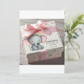 "Schattig Baby shower Cadeau Set - Pasgeboren Esse Kaart (Staand voorkant)