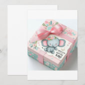 Schattig Baby shower Cadeau Set - Pasgeboren Essen Kaart (Voorkant / Achterkant)