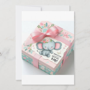 Schattig Baby shower Cadeau Set - Pasgeboren Essen Kaart