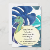 Schattig Baby shower Dinosaur Aankondiging (Voorkant)