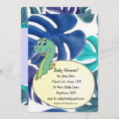 Schattig Baby shower Dinosaur Aankondiging (Voorkant / Achterkant)