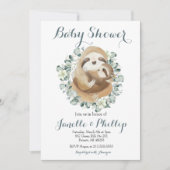 Schattig Baby shower Eucalyptus Griekenland Kaart (Voorkant)