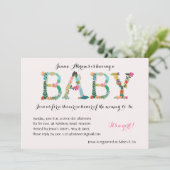 Schattig baby shower kaart (Staand voorkant)