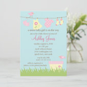 Schattig Baby shower Kaart (Staand voorkant)