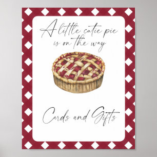 Schattig baby shower Kaarten en cadeaus Poster