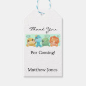 Schattig Baby shower Kleine Dinosaur Hartelijk dan Cadeaulabel (Voorkant)