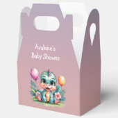 Schattig Baby shower Little Dinosaur Bedankdoosjes (Open)