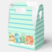 Schattig Baby shower Little Dinosaur Bedankdoosjes (Geopend)
