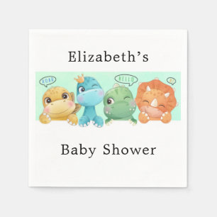 Schattig Baby shower Little Dinosaur Servet