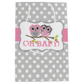Schattig Baby shower Medium Cadeauzakje (Voorkant)