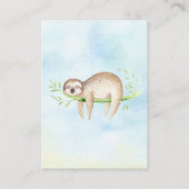 Schattig Baby shower met sleuf, cadeau Informatiekaartje (Achterkant)