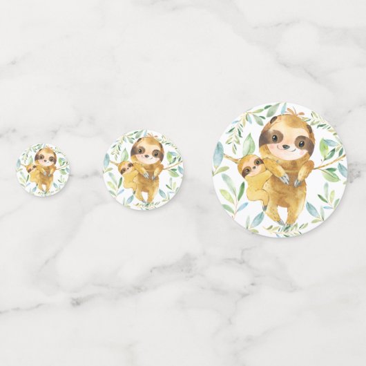 Schattig Baby shower met sleuf Confetti (Achterkanten)