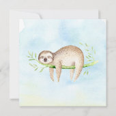 Schattig Baby shower met sleuf Kaart (Achterkant)