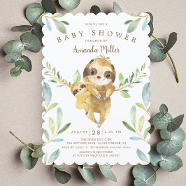 Schattig Baby shower met sleuf Kaart