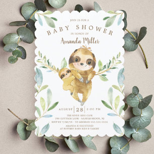 Schattig Baby shower met sleuf Kaart