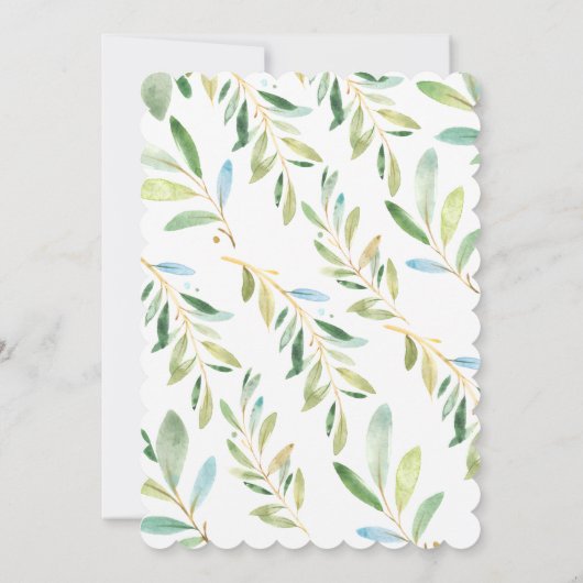 Schattig Baby shower met sleuf Kaart (Achterkant)