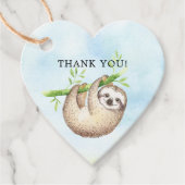 Schattig Baby shower met sleuf voor cadeau Label (Voorkant)