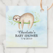 Schattig Baby shower met sleuf voor cadeau Label (Achterkant)