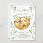 Schattig Baby shower met sleuven Kaart (Voorkant)