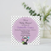 Schattig Baby shower of Verjaardag Custom Panda Be Kaart (Staand voorkant)