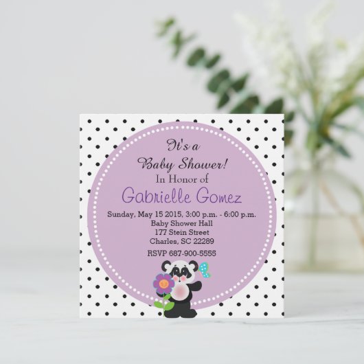 Schattig Baby shower of Verjaardag Custom Panda Be Kaart (Staand voorkant)