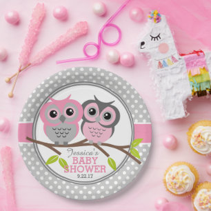 Schattig Baby shower Papieren Bordje